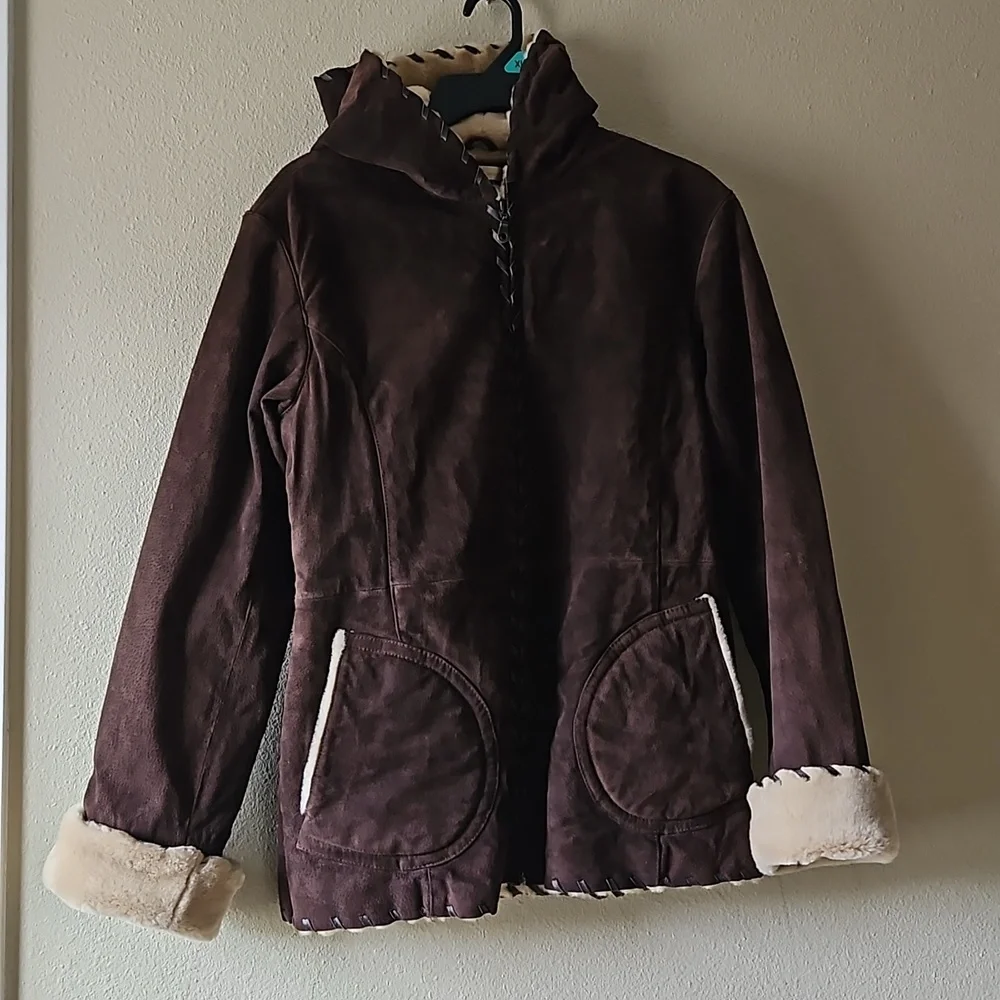 Wilsons Leather Genuine Leather Fur Lined Jacket. - Picture 4 of 12